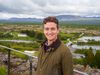 Viktor Pétur Finnsson, chairman of the Young Independence Party (SUS), is at Þingvellir for the organization&#8217;s 95th anniversary celebration, joined by a large group of attendees.