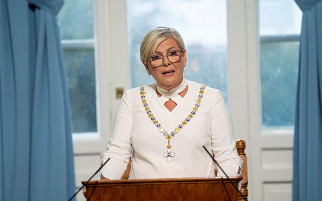 The President of Iceland, Halla Tómasdóttir.