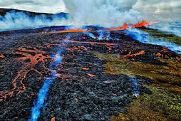 Eldgos við Sundhnúkagíga í ágúst síðastliðnum.