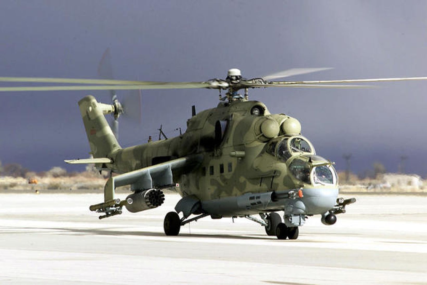 Herþyrla af gerðinni Mi-25.