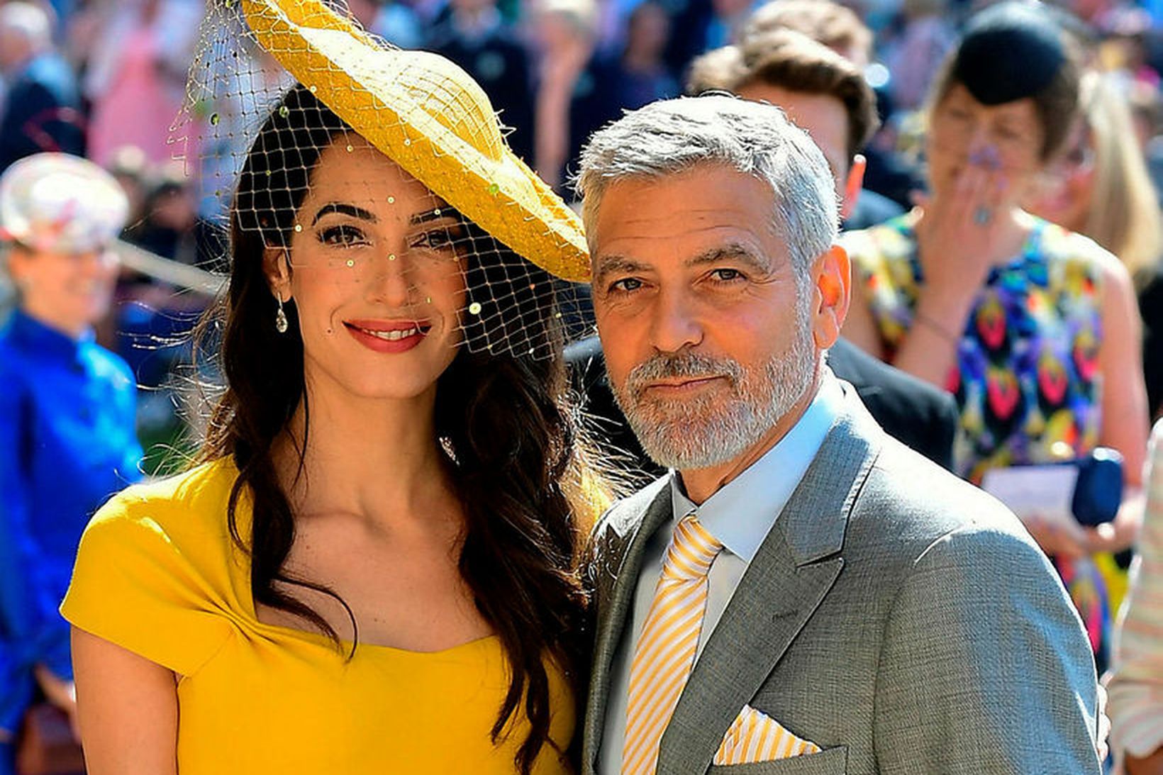 Amal Clooney þykir afar gáfuð, ætli Goerge Clooney sé svona …