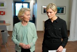 Fundur Ursula von der Leyen og Kristrún Frostadóttir á fundi.