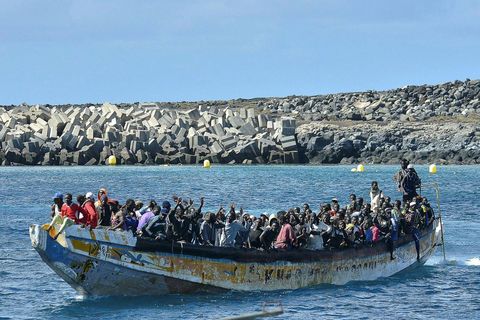 Mynd úr safni. Á fimmta tug manna fórust þegar tveimur bátum hvolfdi á Rauðahafi.