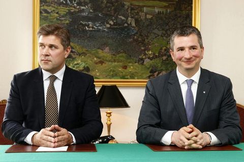 Iceland and Polish Ministers for Finance, Bjarni Bene­dikts­son and Mateusz Szczu­rek.