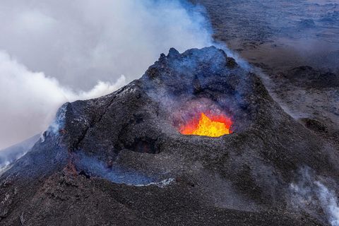 Eldgosinu er lokið.