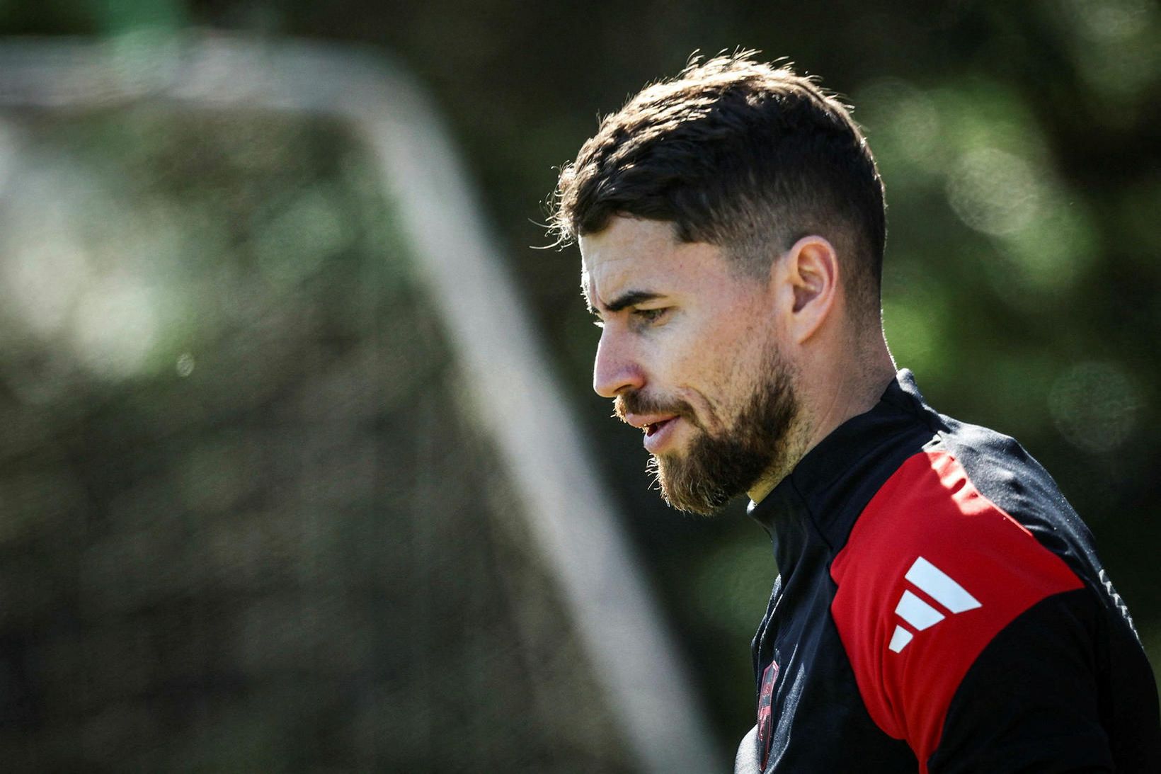 Jorginho á æfingu hjá Arsenal.
