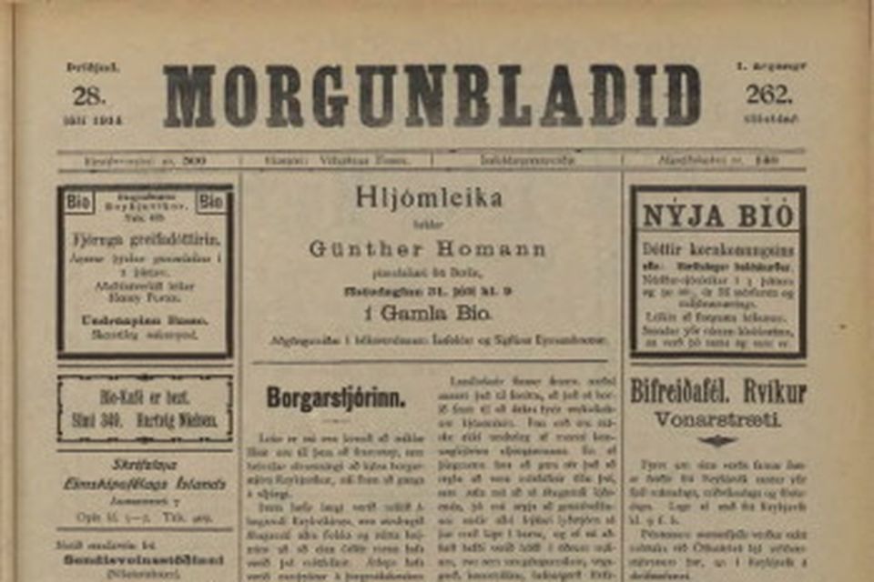 Forsíður Morgunblaðsins