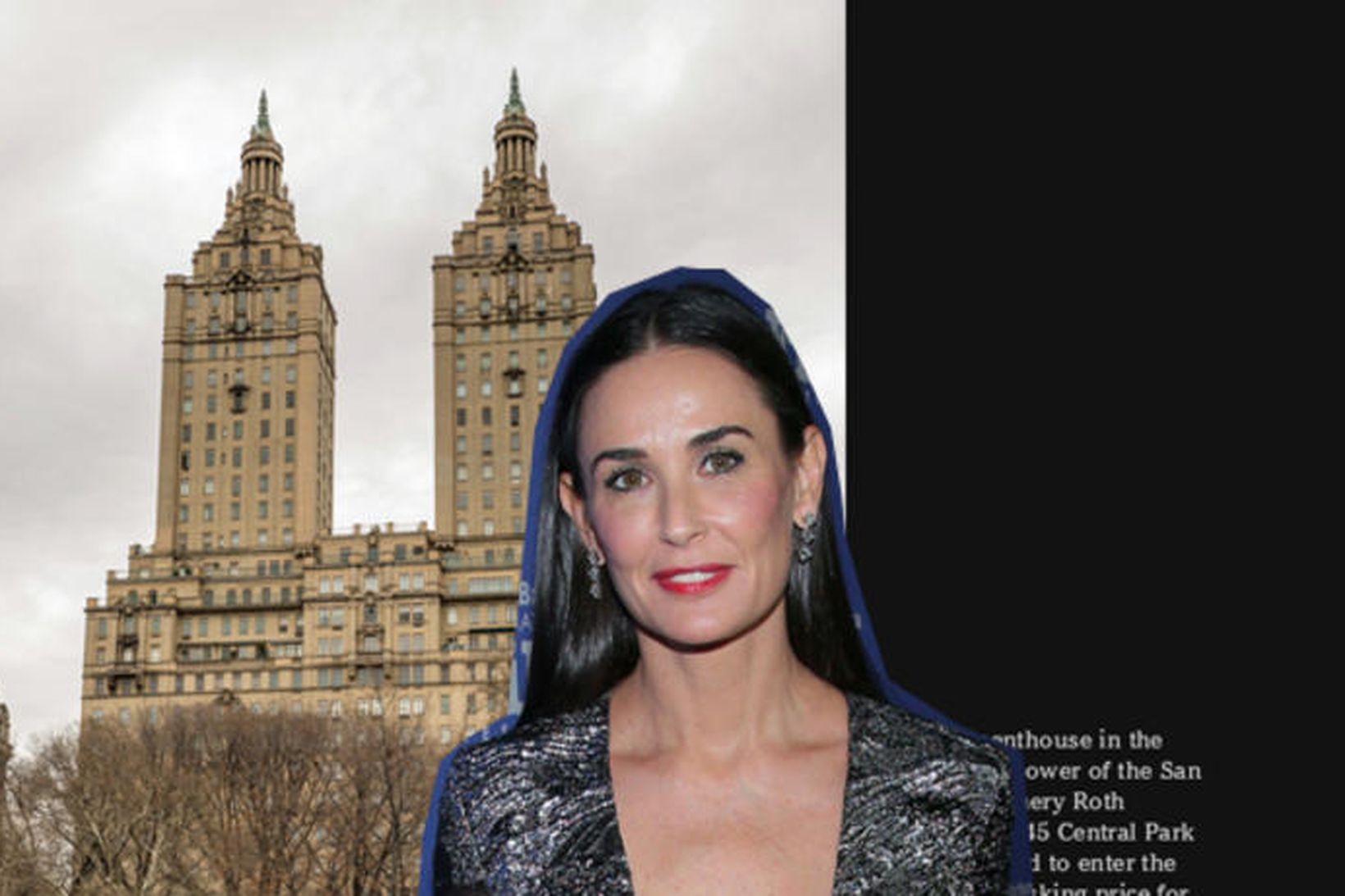 Demi Moore vill fá 10,2 milljarða fyrir þakíbúðina sína.