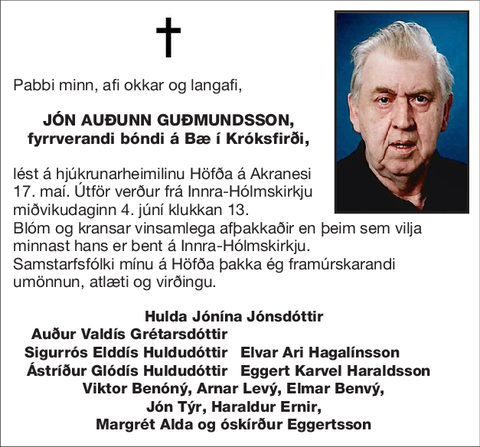 Jón Auðunn Guðmundsson,
