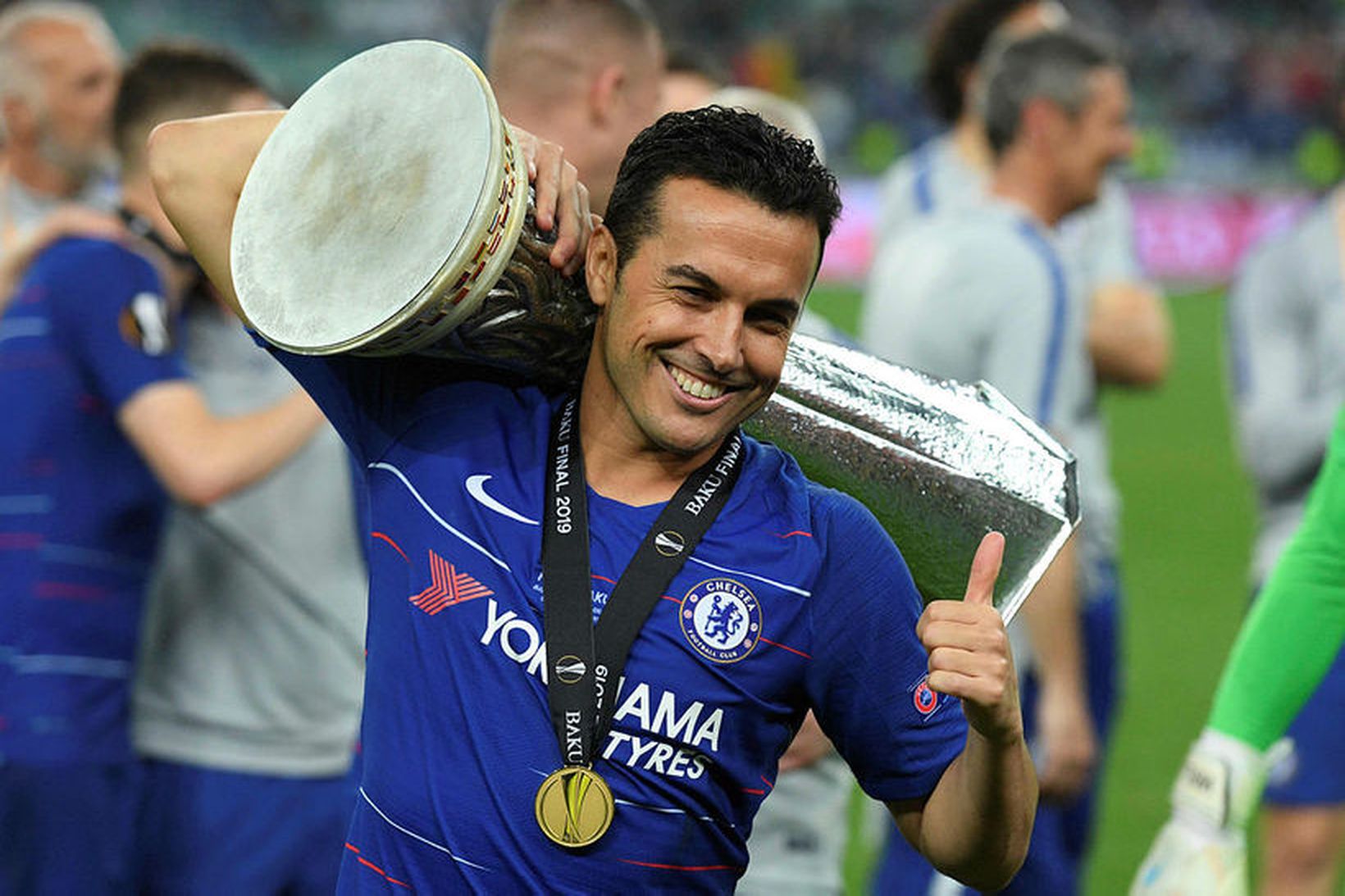 Pedro vann Evrópudeildina með Chelsea.