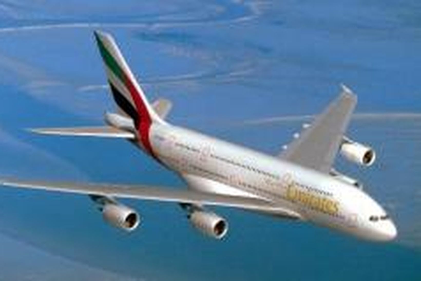 Airbus A380-ofurþota í litum flugfélagsins Emirates.