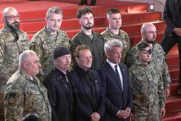 Bono brings Ukrainian soldiers onto red carpet at Cannes Film Festival