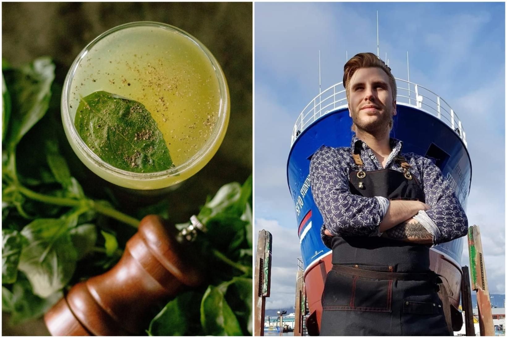 Teitur Riddermann Schiöth, forseti Barþjónaklúbbs Íslands býður upp á helgarkokteilinn …