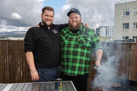 Halldór Erik Jan Sverrisson og Davíð Clausen stofnuðu fyrirtækið Gæði sem framleiðir nautatólg og soð …