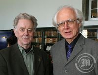 Sigurður A. Magnússon  og Atli Heimir Sveinsson
