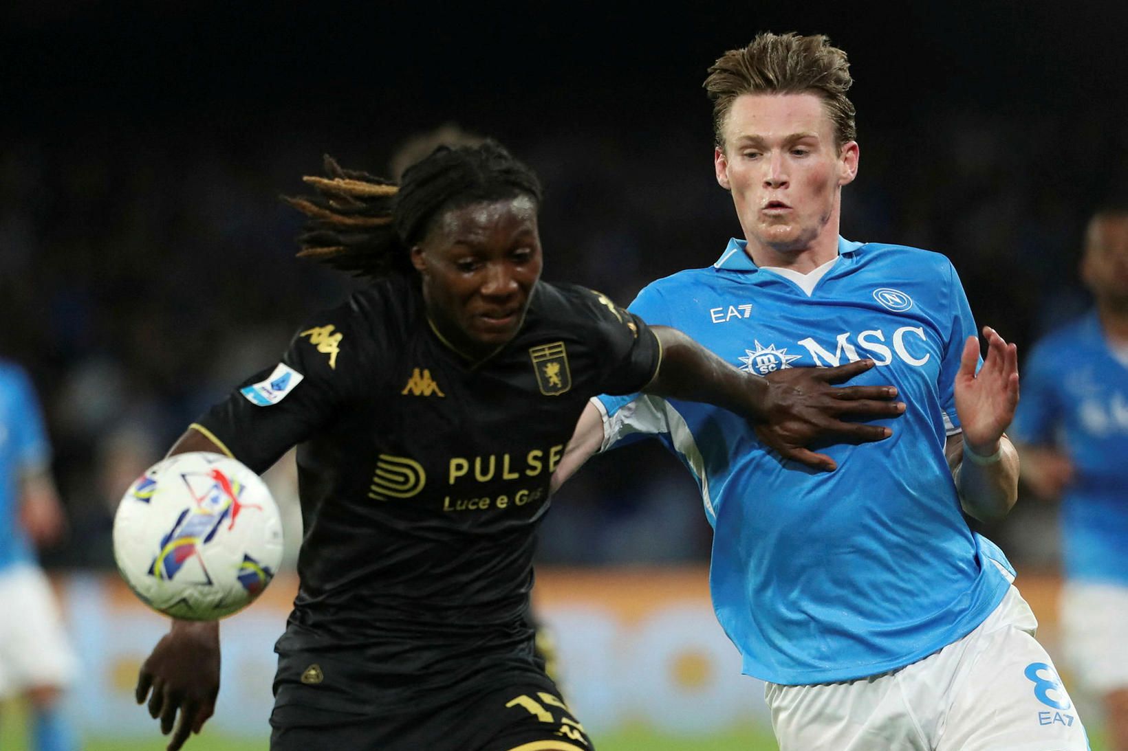 Scott McTominay Englendingurinn Brooke Norton-Cuffy og Skotinn Scott McTominay eigast …