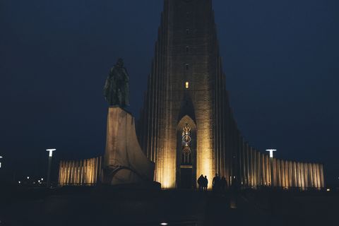 The attack occurred near Hallgrímskirkja church in central Reykjavik.