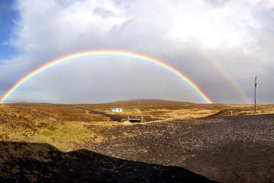 Ólafur Jensson sendi mbl.is þessa mynd af tvöföldum regnboga í Þistilfirði. Myndin er tekin 12. …