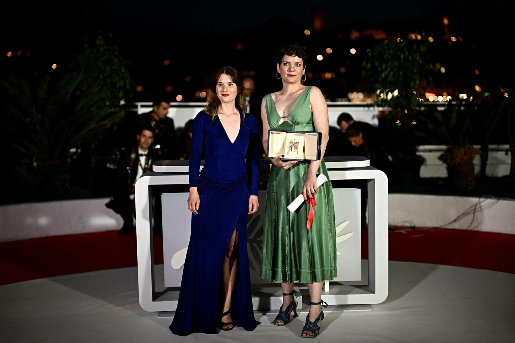Gunnur Martinsdóttir Schlüter og Flora Anna Buda í Cannes í …