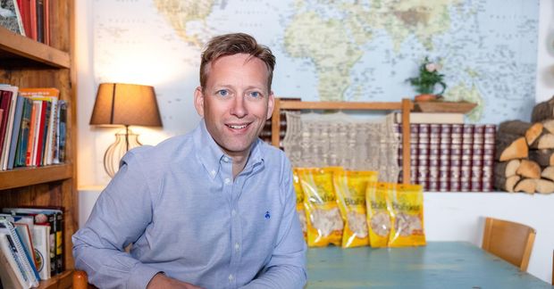 Jóhannes Egilsson, framkvæmdastjóri Von Iceland, vill gera harðfisk aðgengilegan fyrir nútímalegt fólk sem vill grípa …