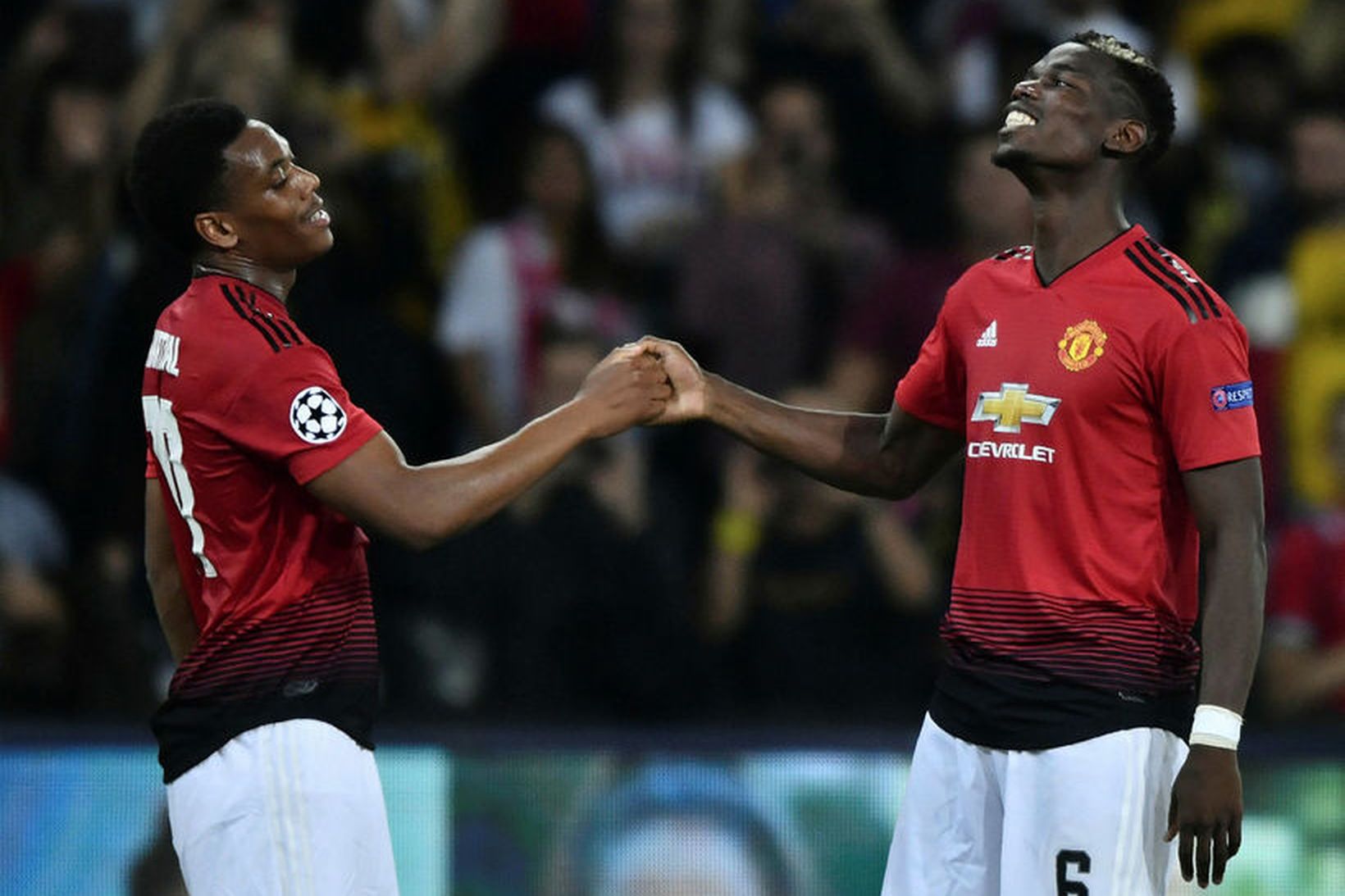Anthony Martial og Paul Pogba sáu um markaskorun Manchester United …
