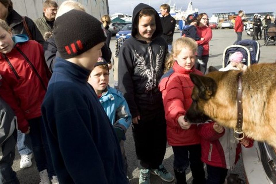 Sjósund lögreglumanna