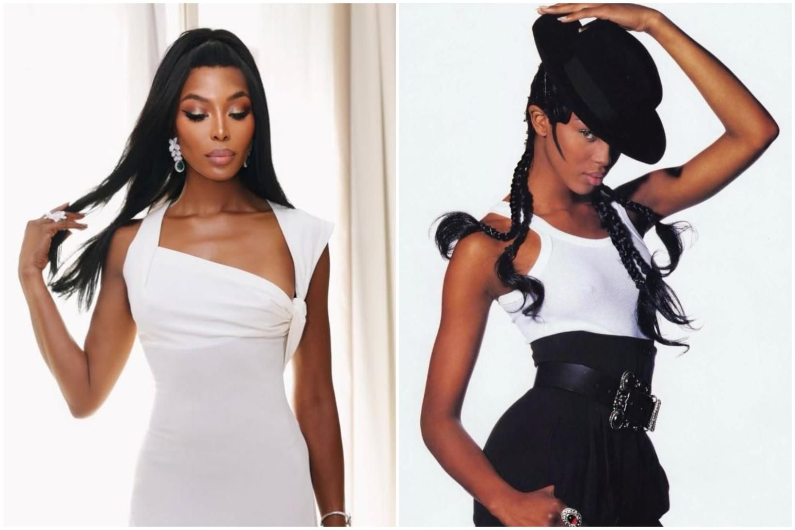 Naomi Campbell tískugoð og ofurmódel tíunda áratugarins.