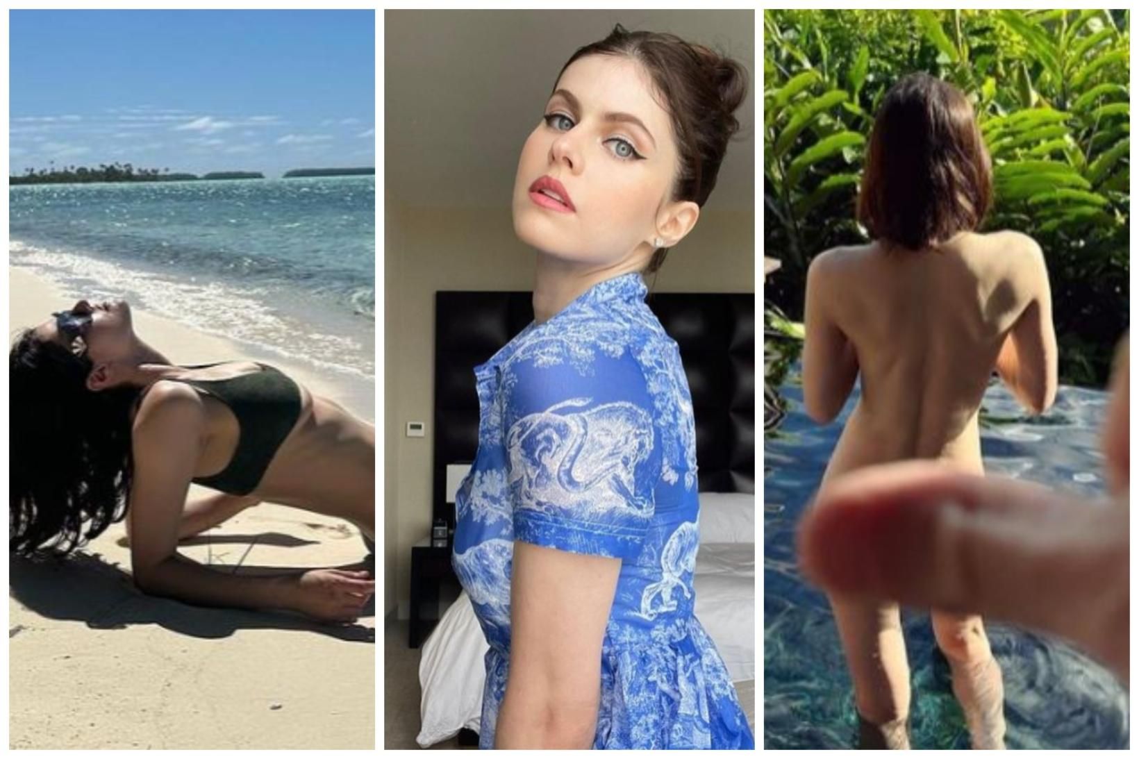 Alexandra Daddario er ófeimin á Instagram.