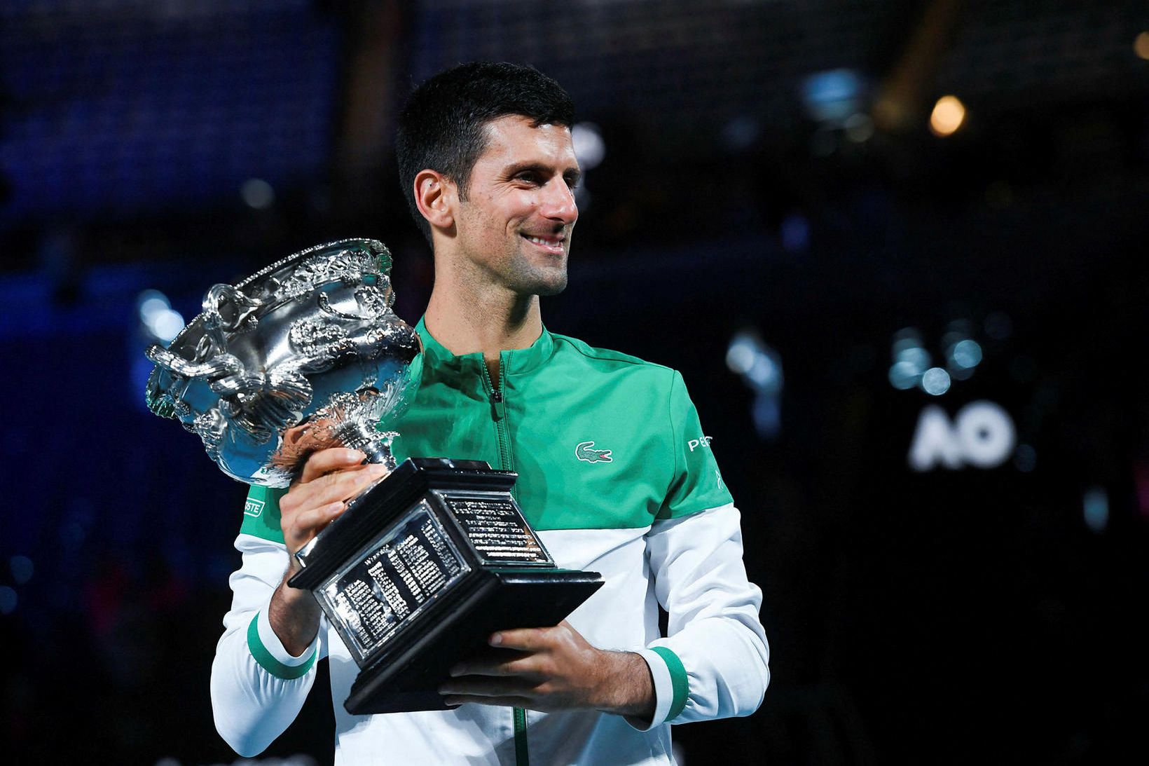 Novak Djokovic vann á Opna ástralska mótinu í níunda sinn.