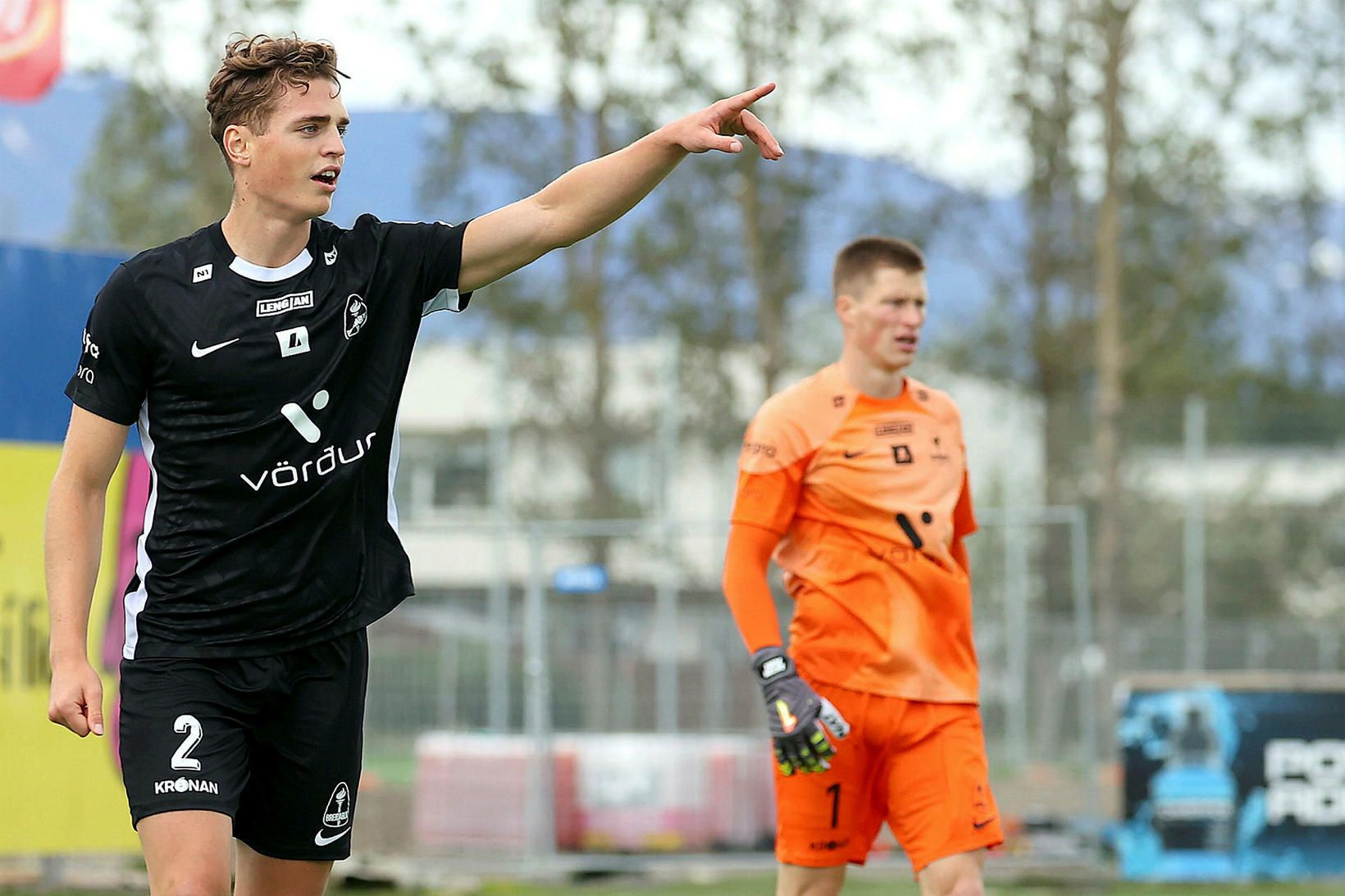 Daniel Obbekjær skoraði fyrir NSÍ frá Runavík.