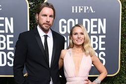 Dax Shepard og Kristen Bell voru glæsileg á rauða dreglinum á Golden Globe-verðlaunahátíðinni í janúar.