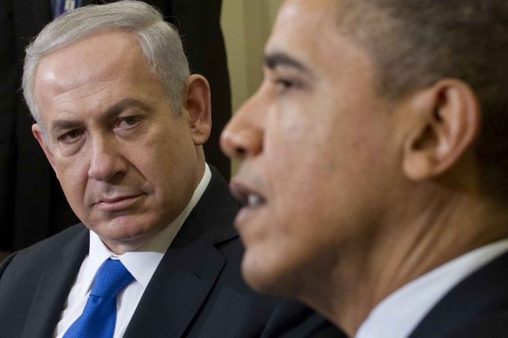 Obama og Netanyahu í mars síðastliðnum.