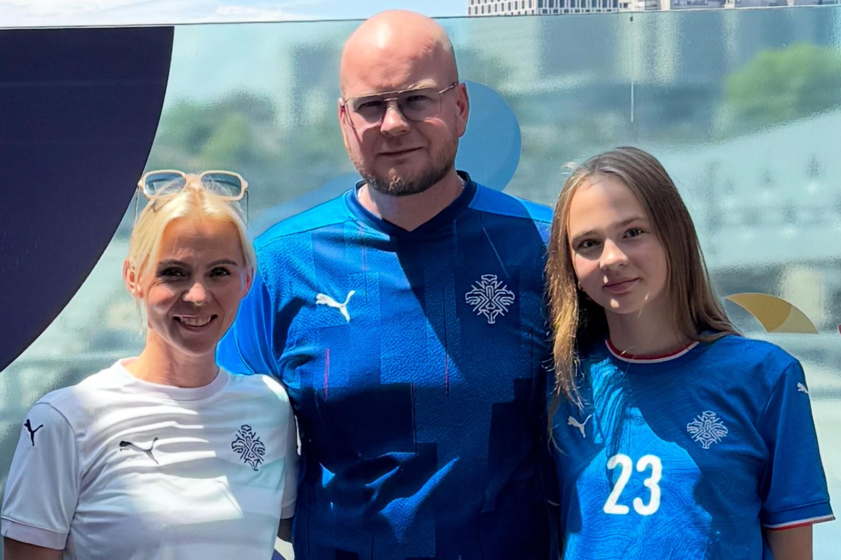 Andrea, Hafsteinn og Rebekka í borginni Thun, að sjálfsögðu í …