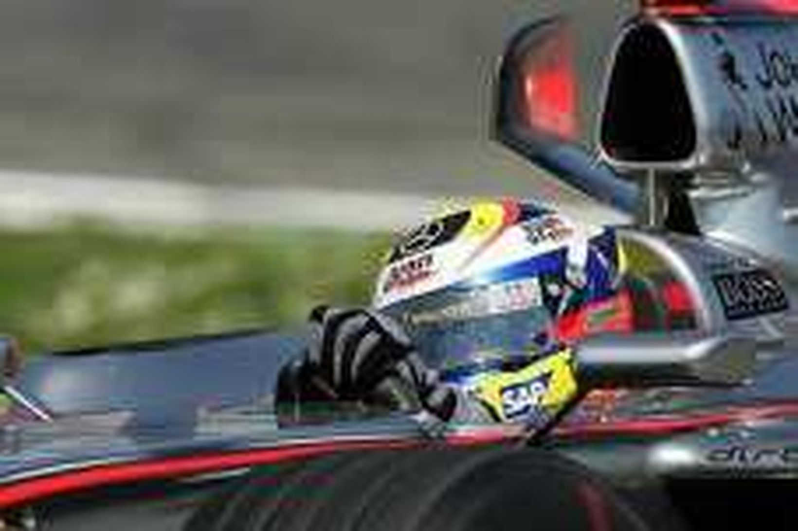 Juan Pablo Montoya hjá McLaren ók hraðast í Silverstone í …