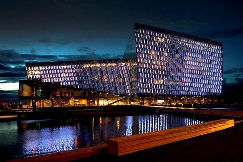 Harpa Concert Hall and Conference Centre is located by Reykjavik harbour in the city centre.