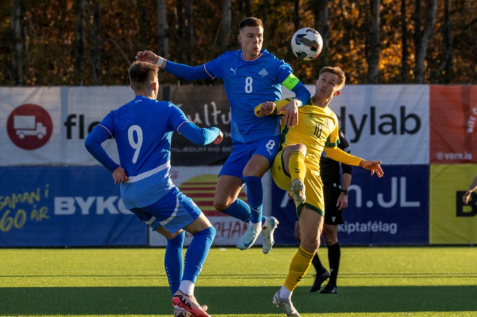 Andri Fannar Baldursson í leik með U21 árs landsliði Íslands.