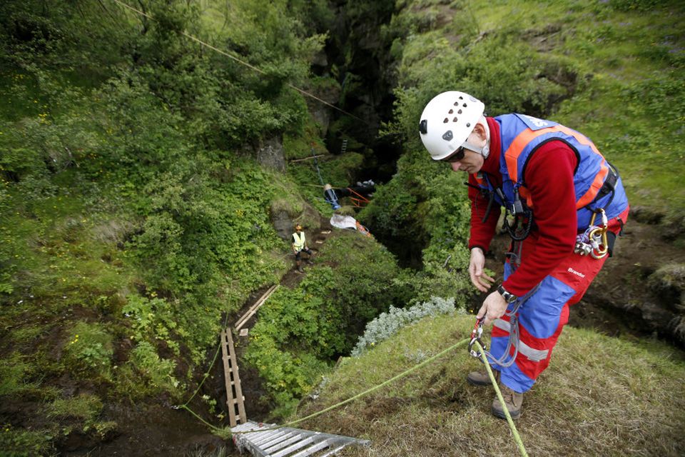 Leitað í Bleiksárgljúfri laugardaginn 28. júní 2014