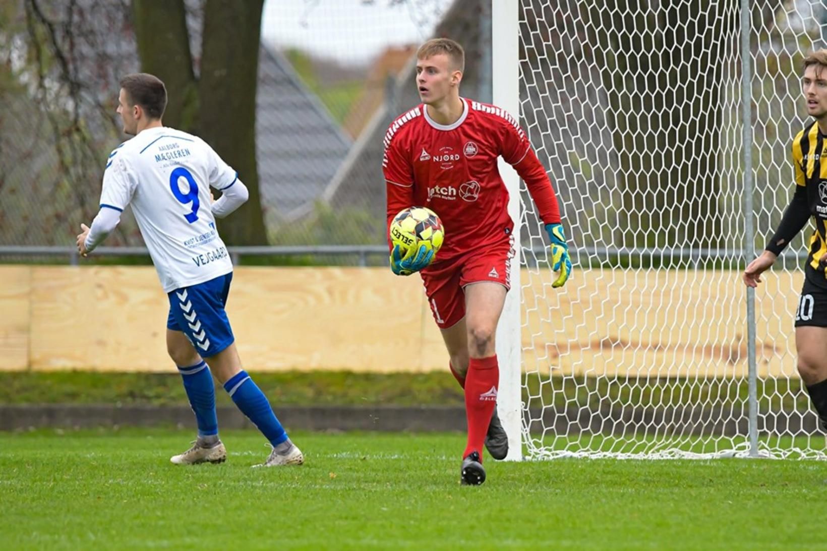 Elías Rafn Ólafsson í leik með Aarhus Fremad.