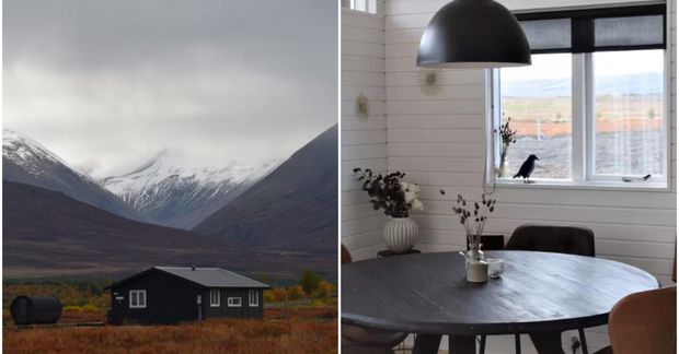 Bústaðurinn er á eftirsóttum stað á Austurlandi.