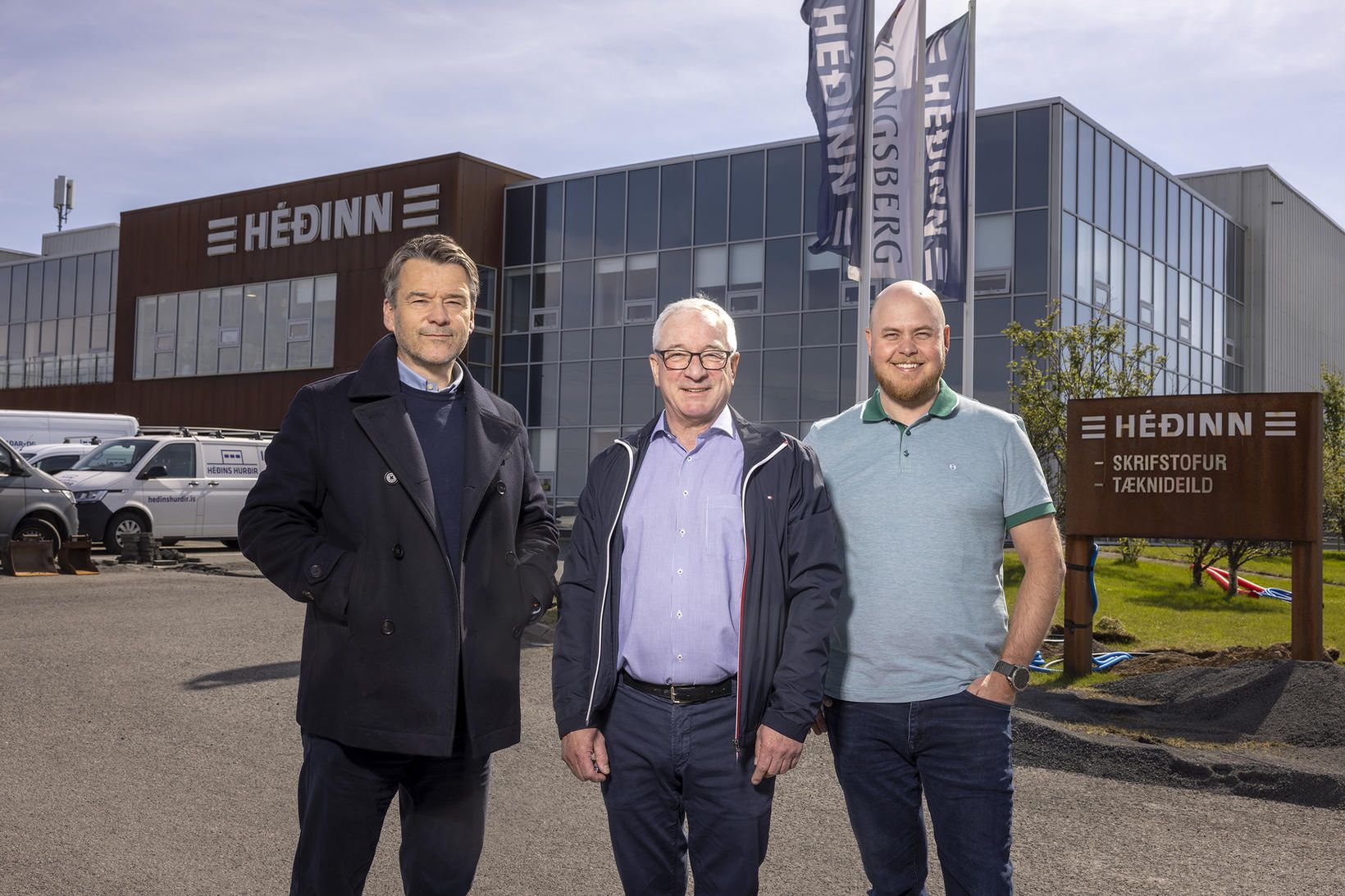 Frá vinstri: Halldór Lárusson, Guðmundur Sveinsson og Eðvarð Ingi Björgvinsson.