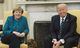 Angela Merkel og Donald Trump funda í fyrsta sinn á skrifstofu Trumps í Hvíta húsinu …