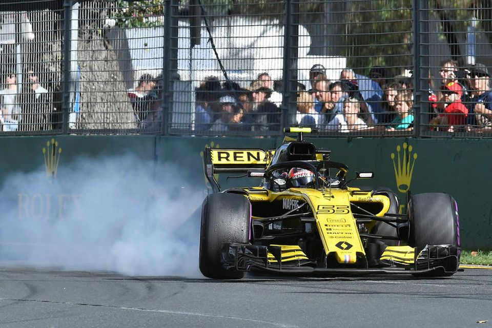 Carlos Sainz á Renault í kappakstrinum í Melbourne.
