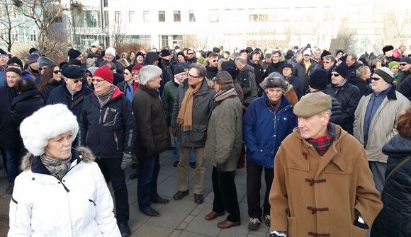 Marel veitti frí til að mótmæla