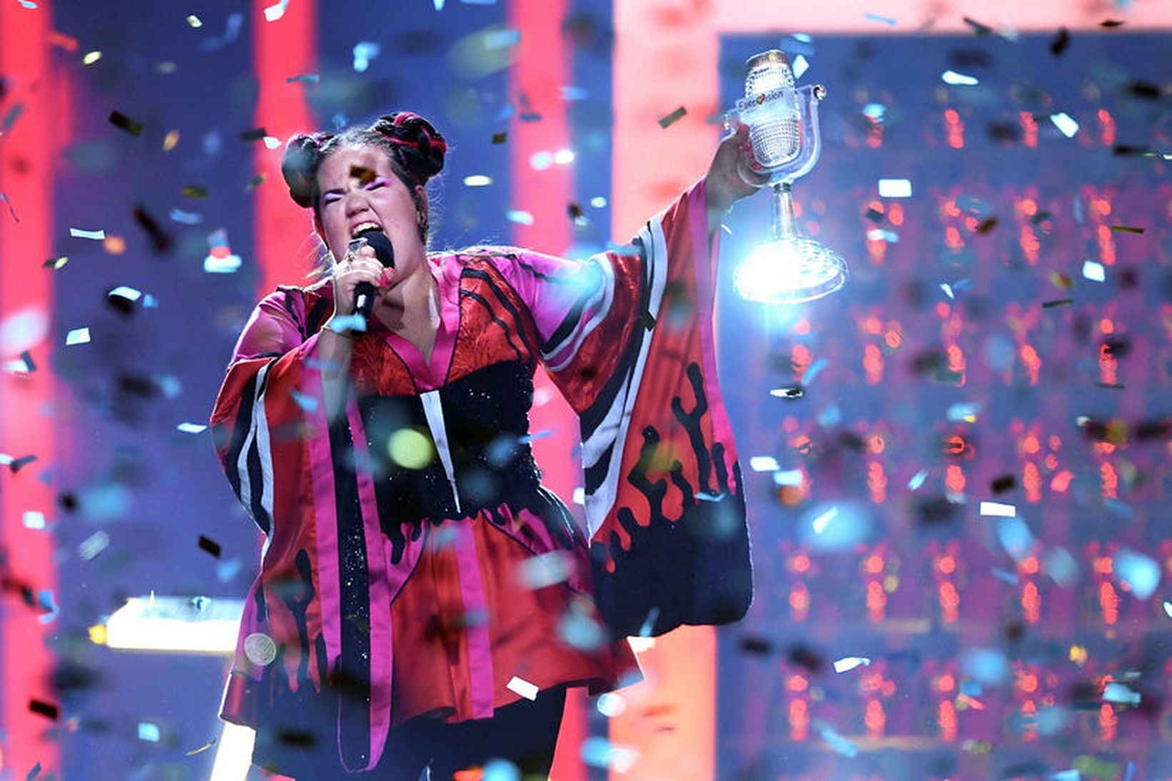 Netta Barzilai frá Ísrael sigraði Eurovision árið 2018.