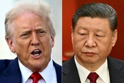 Donald Trump Bandaríkjaforseti og Xi Jinping, forseti Kína.