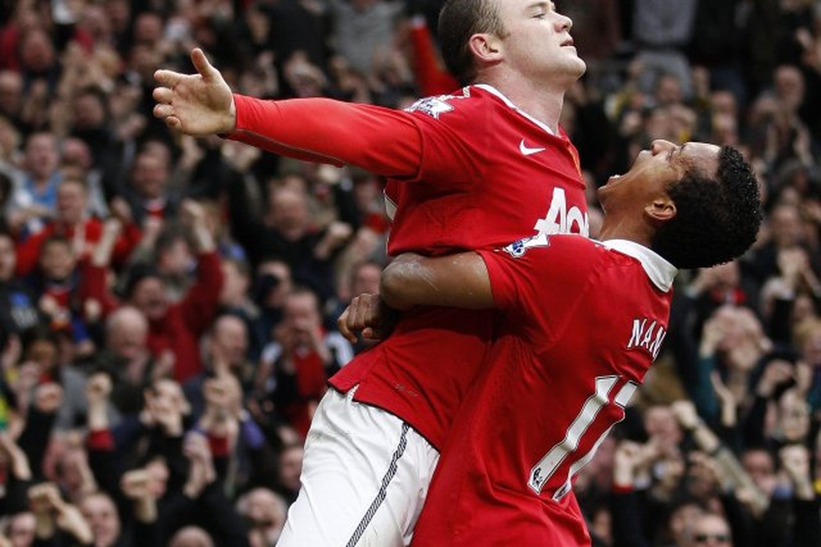 Wayne Rooney og Nani takast væntanlega á við Arsenal í …