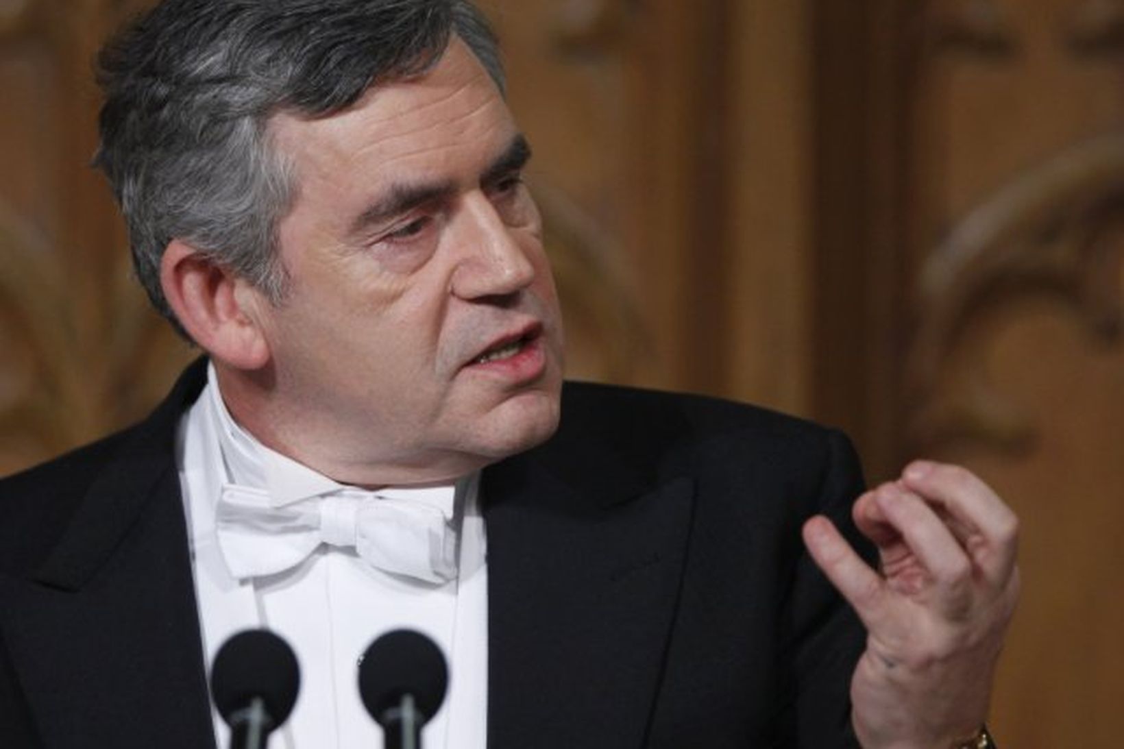 Gordon Brown forsætisráðherra Bretlands.