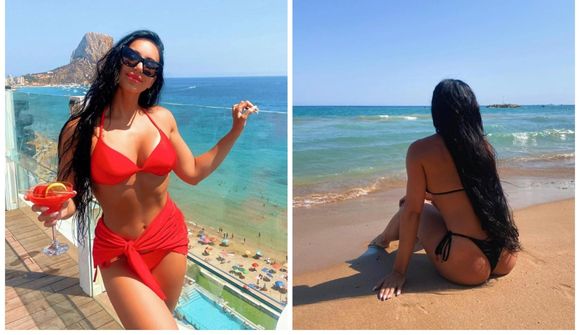 Bára sleikir sólina á Alicante