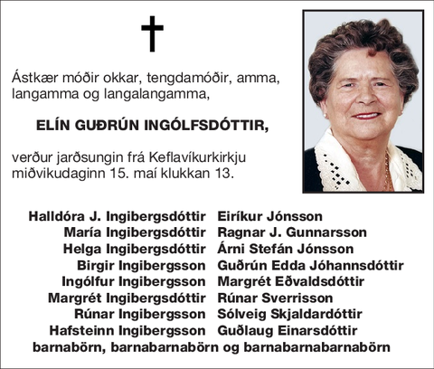 Elín Guðrún Ingólfsdóttir,