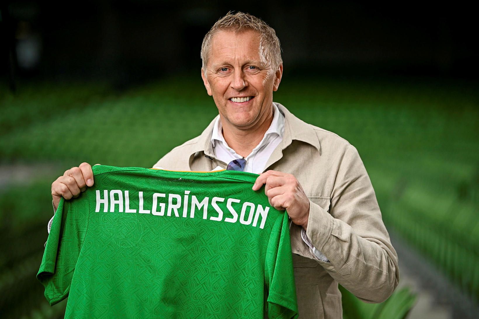 Heimir Hallgrímsson er með Íra í góðri stöðu eftir sigurinn …